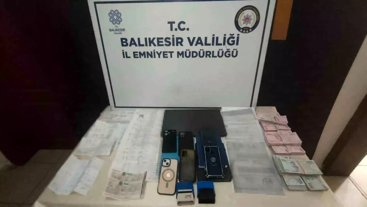 Bandırma'da Tefecilik Operasyonu: 7 Gözaltı