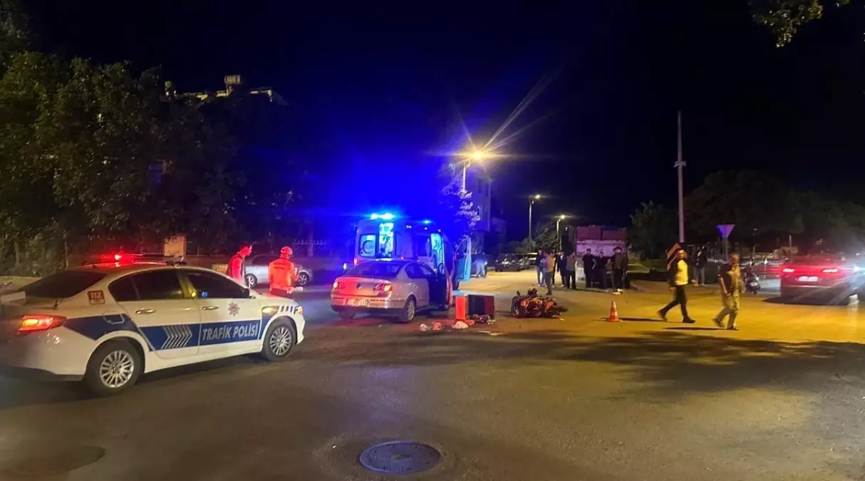 Erzincan'da Motosiklet Kazası!