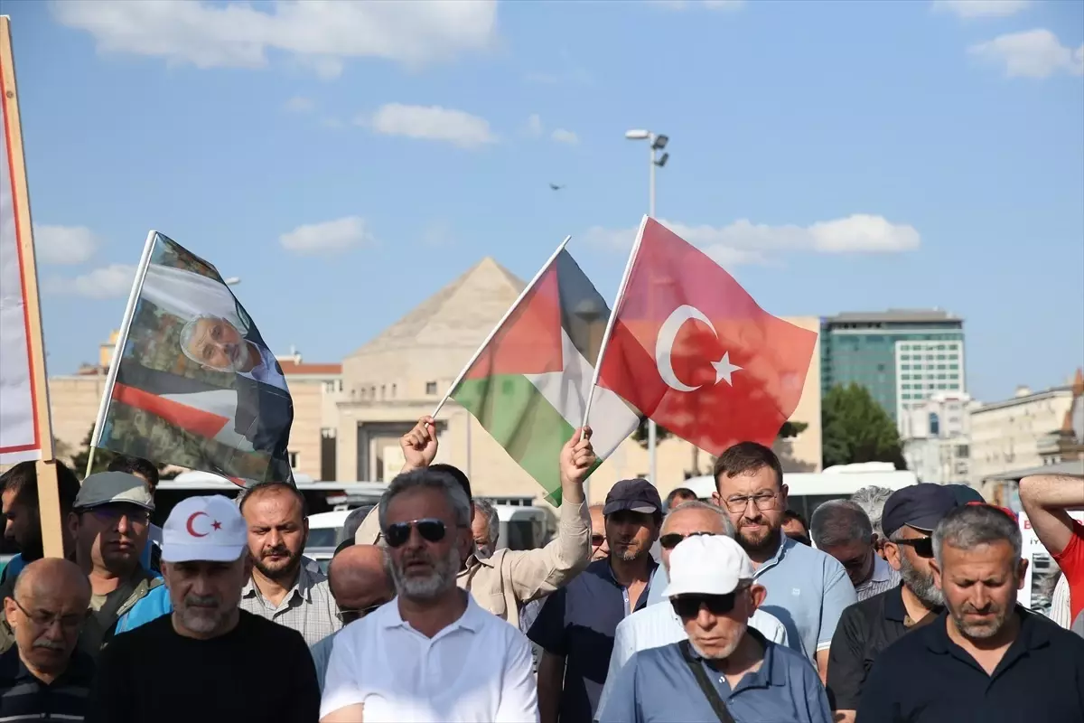 Kayseri'de Filistin İçin Protesto
