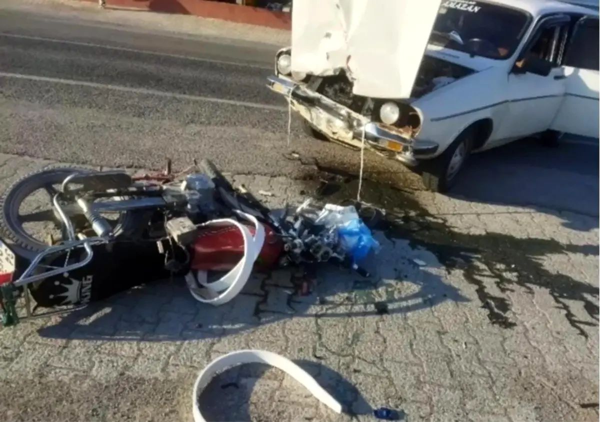 Kayseri'de Motosiklet Kazası