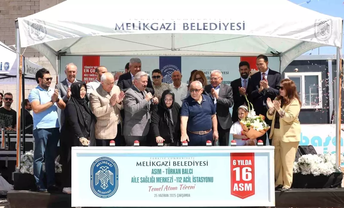 Melikgazi Belediyesi Yeni Aile Sağlığı Merkezi'nin Temelini Attı