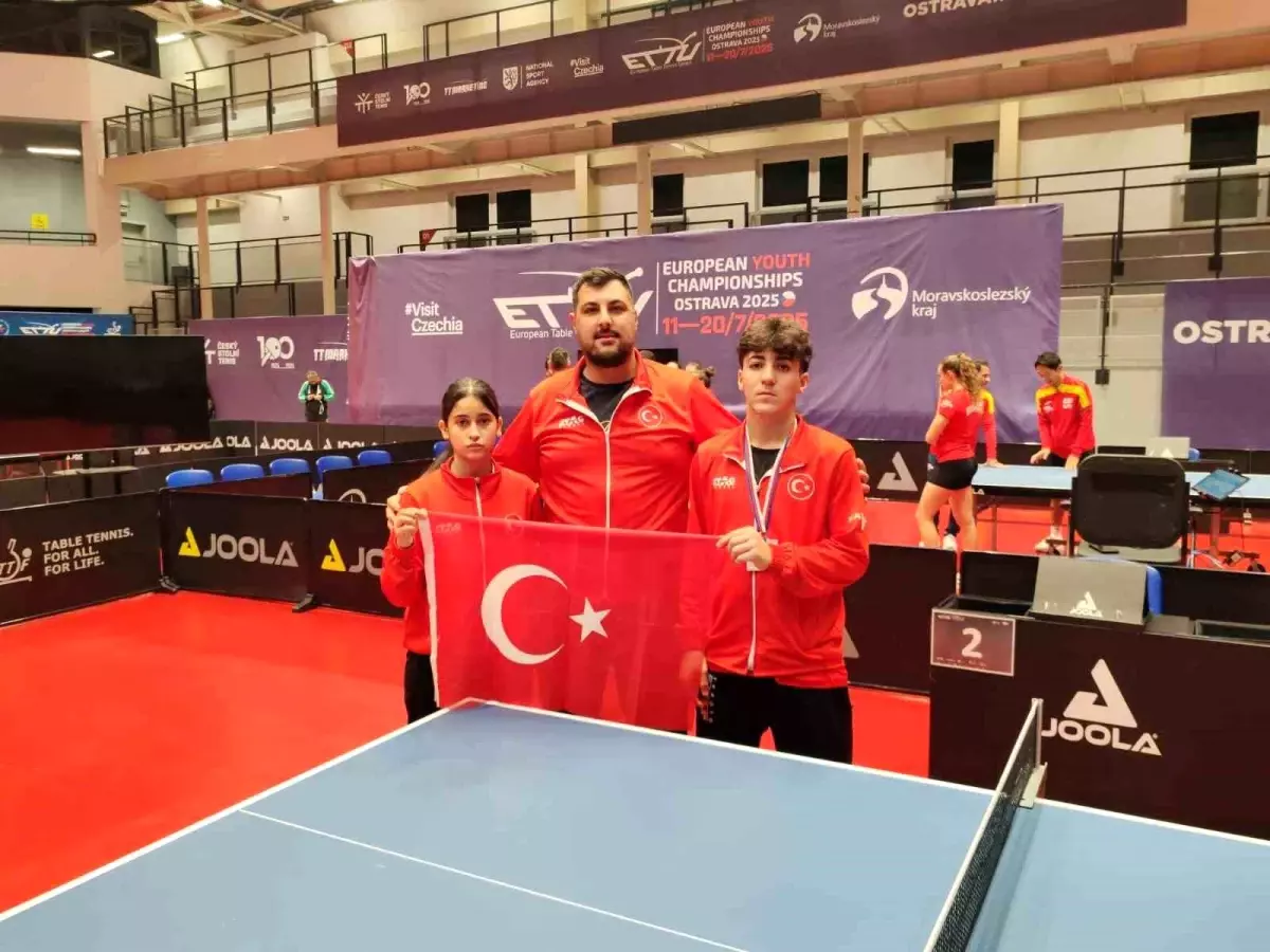 Kocasinan Belediyesi Milli Masa Tenisi Sporcuları Avrupa Şampiyonası'nda