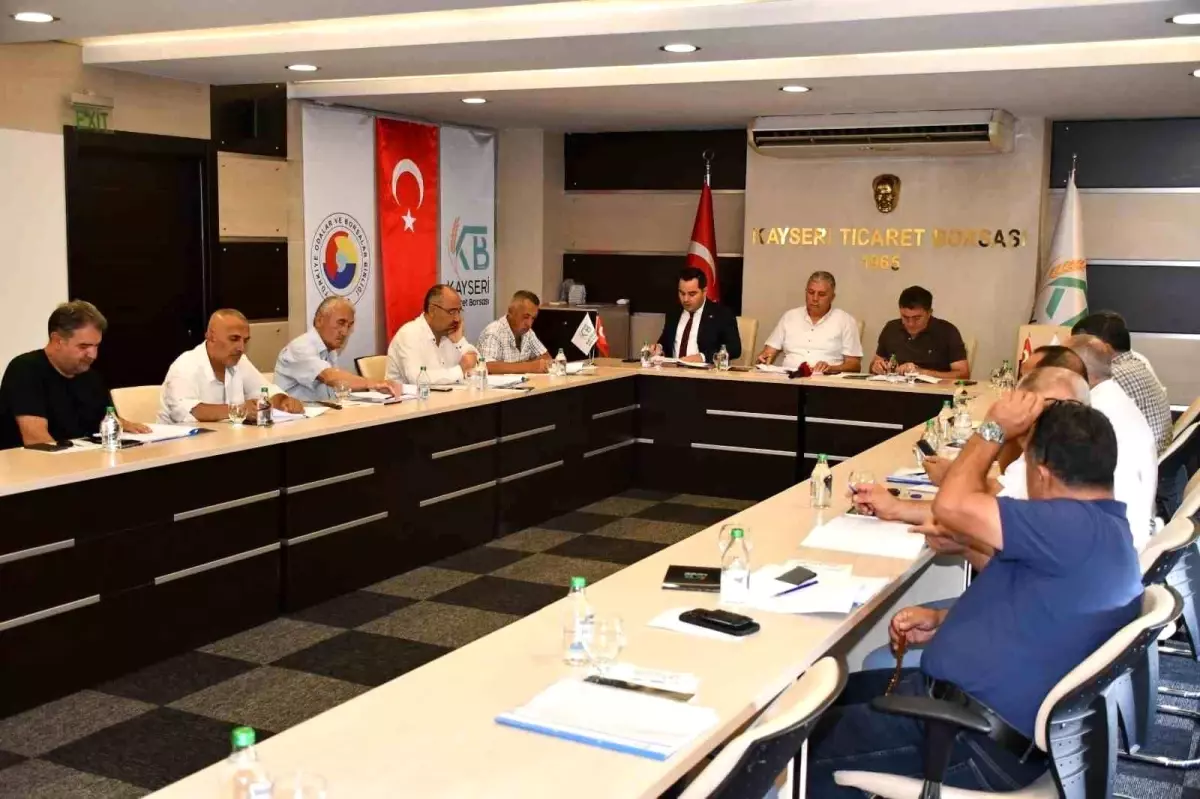 Kayseri Ticaret Borsası Temmuz Toplantısını Gerçekleştirdi