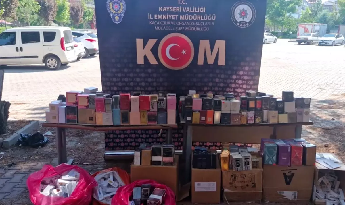 Kayseri'de Kaçak Parfüm Operasyonu