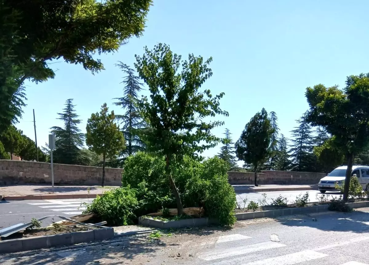 Kayseri'de Takla Atan Araçta Sürücü Yaralandı