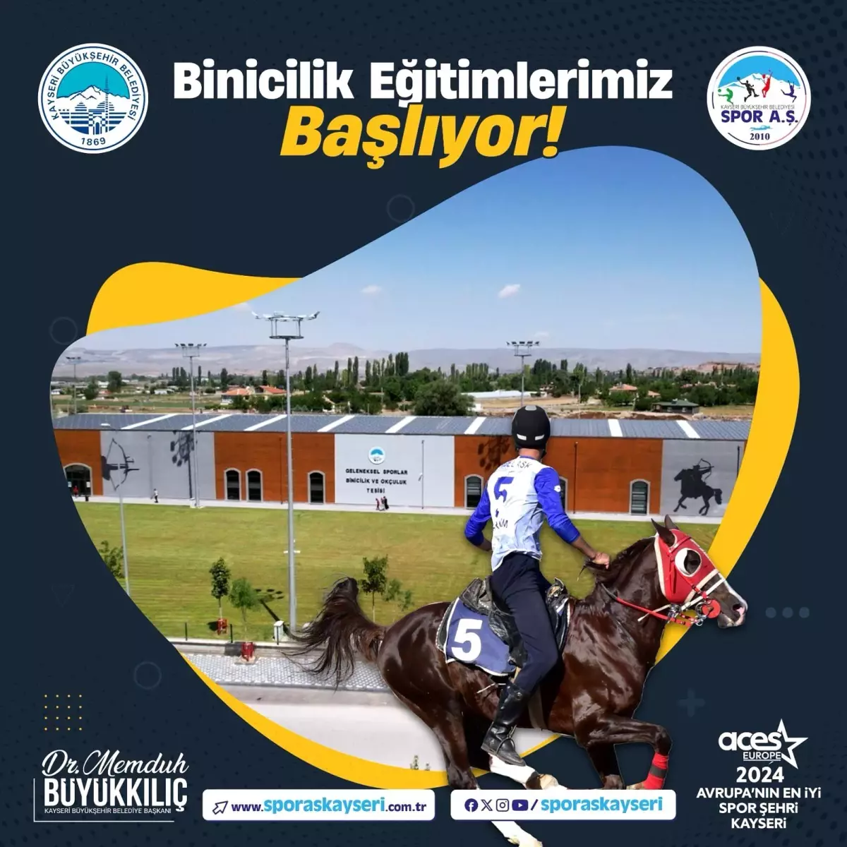 Kayseri'de Yeni Dönem Binicilik Eğitimleri Başladı