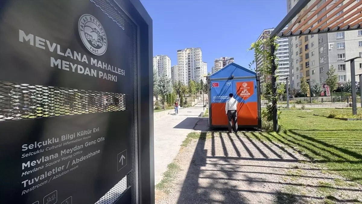 Talas'ta Acil Durum Konteynerleri Kuruldu