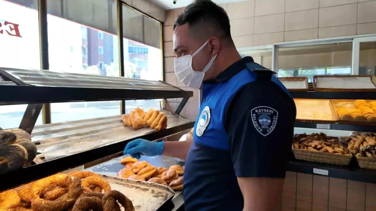 Kayseri'de Zabıta Ekiplerinden Ekmek ve İşletmelere Denetim