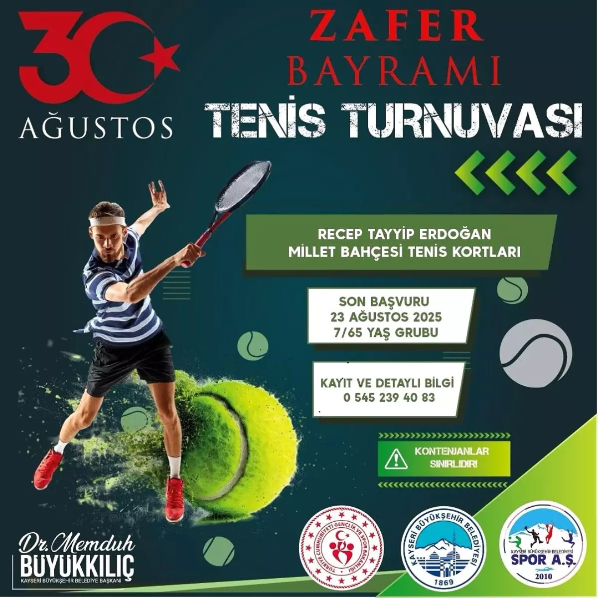 Zafer Bayramı'na Özel Tenis Turnuvası