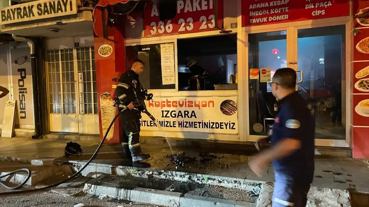 Kayseri'de Köftecide Yangın