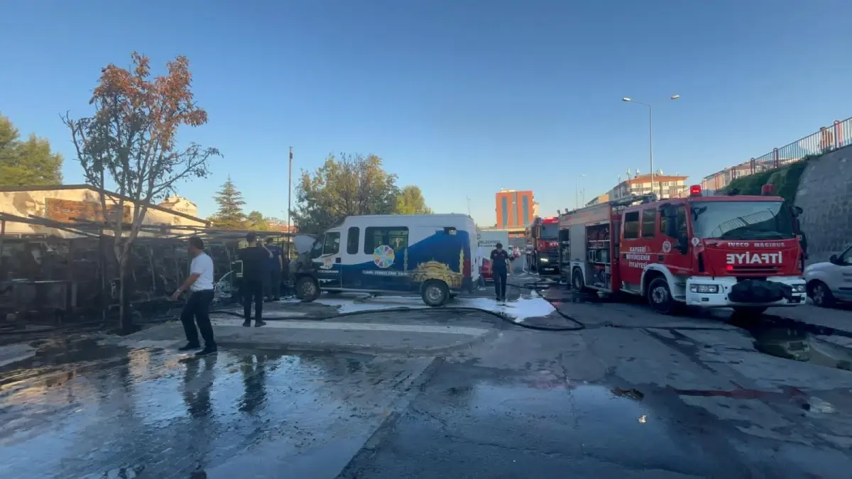 Kayseri'de Temizlik Şefliğinde Yangın Çıktı
