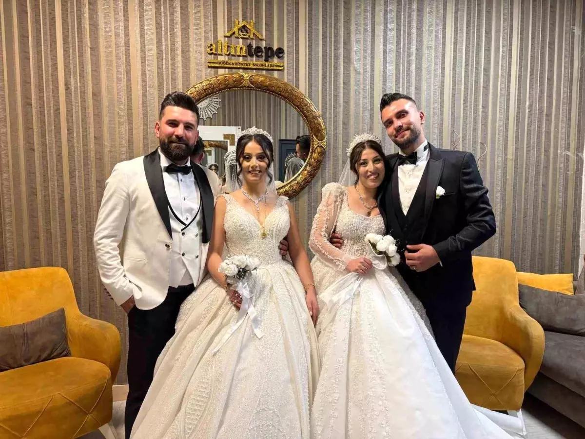 Kayseri'de Çifte Düğün: Bacanak ve Elti Oldular