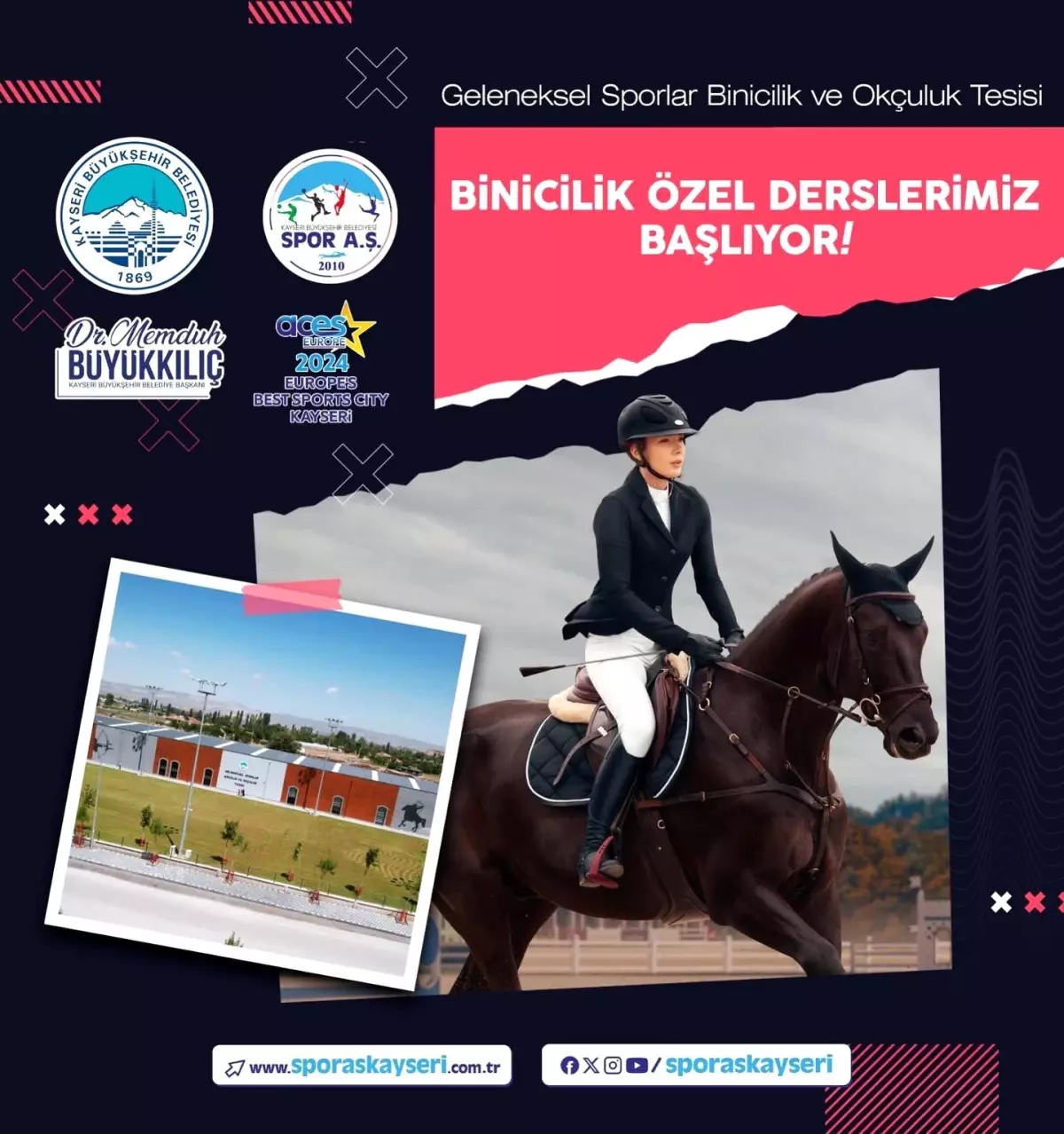 Kayseri'de Binicilik Eğitimleri İçin Kayıtlar Başladı