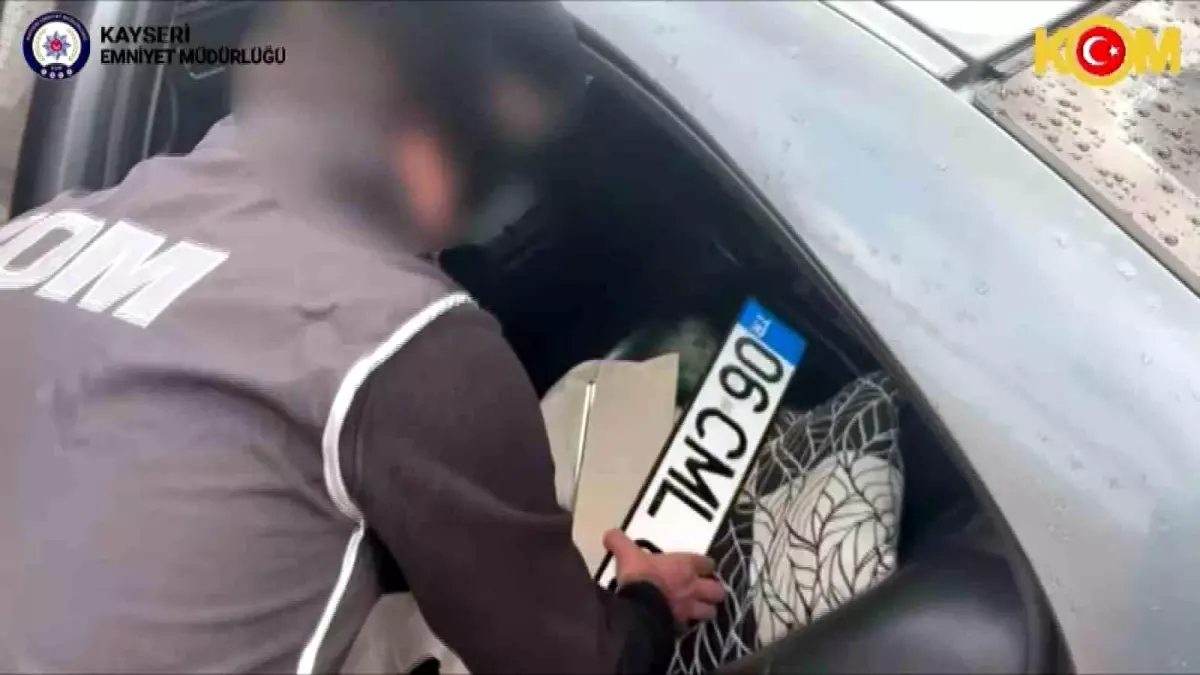 Kayseri'de Sahte Plaka Operasyonu
