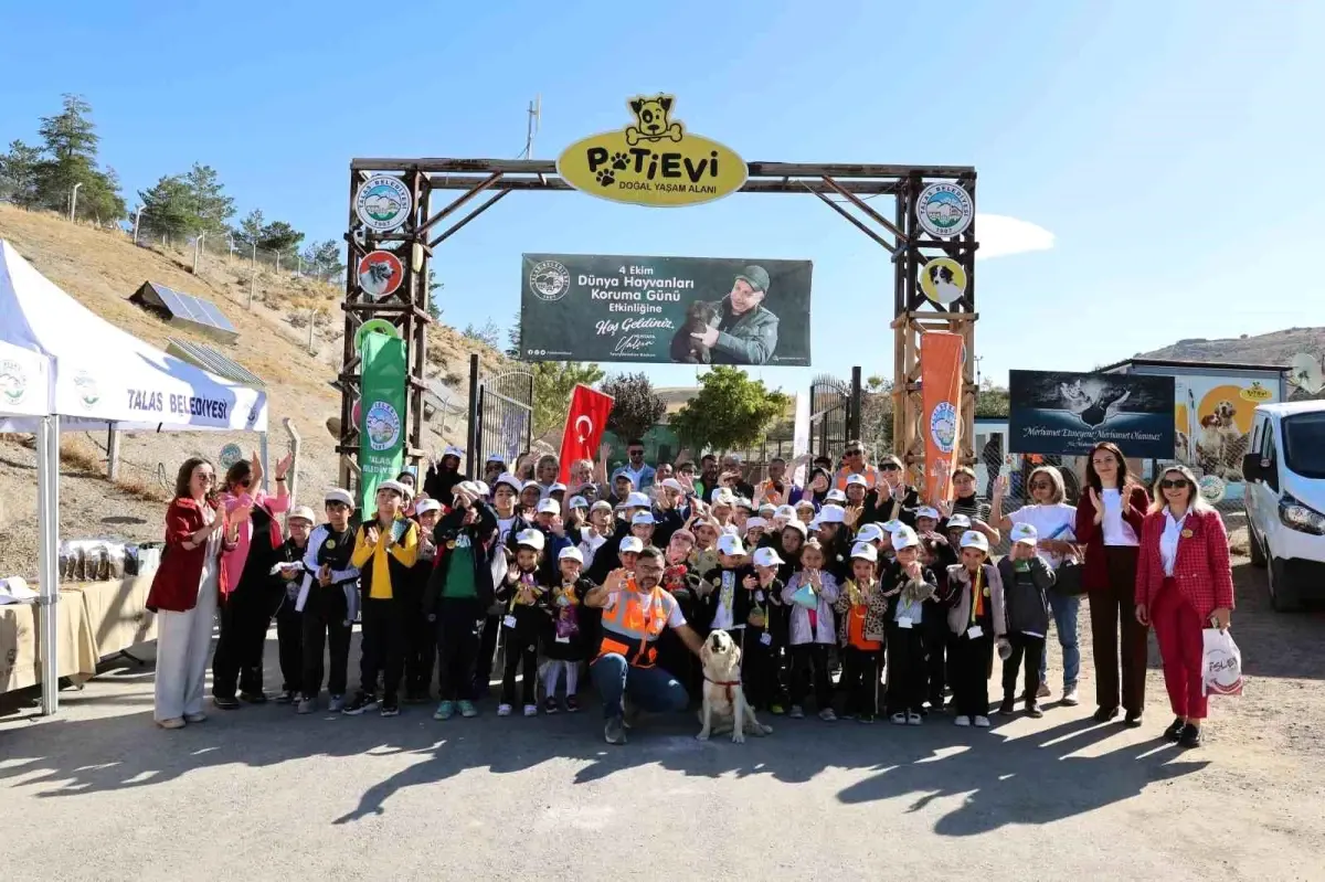 4 Ekim Dünya Hayvanları Koruma Günü'nde Talas'ta Etkinlik Düzenlendi