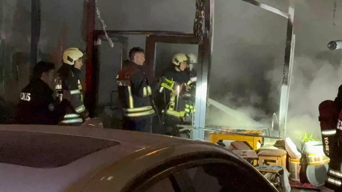 Talas'ta Restoranda Yangın