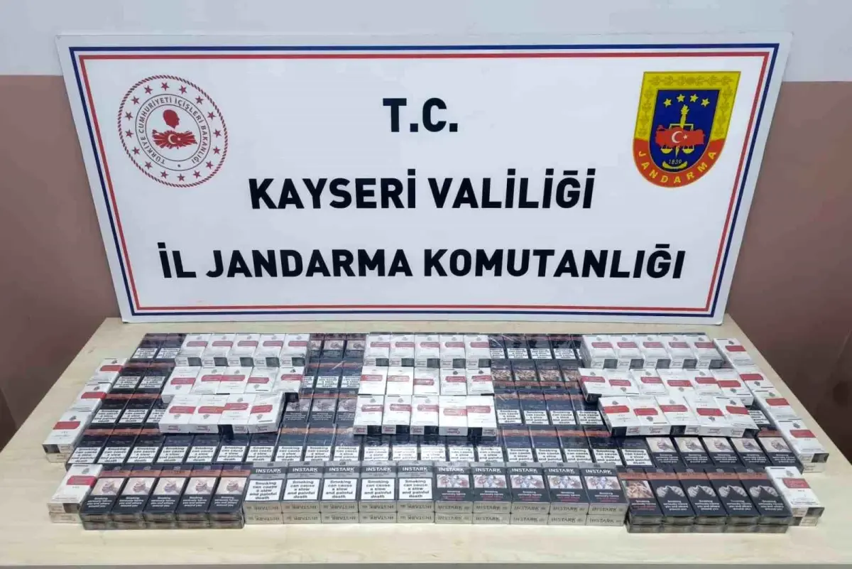 Kayseri'de 320 Paket Kaçak Sigara Ele Geçirildi