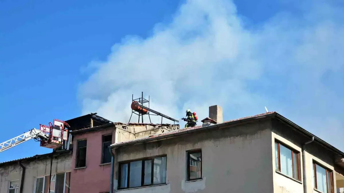 Kayseri'de Sobadan Yangın Çıktı