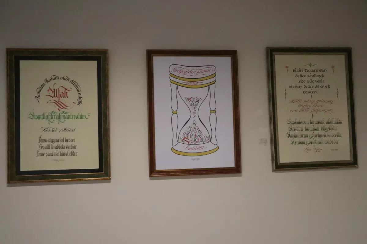 Futbolcu Mustafa Türkmen'den Kaligrafi Sanatına Geçiş