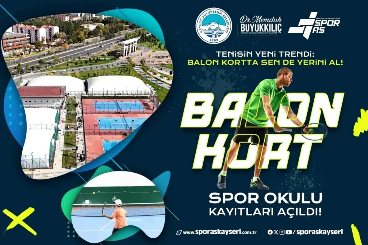 Kayseri'de Tenis Spor Okulu Kayıtları Başladı