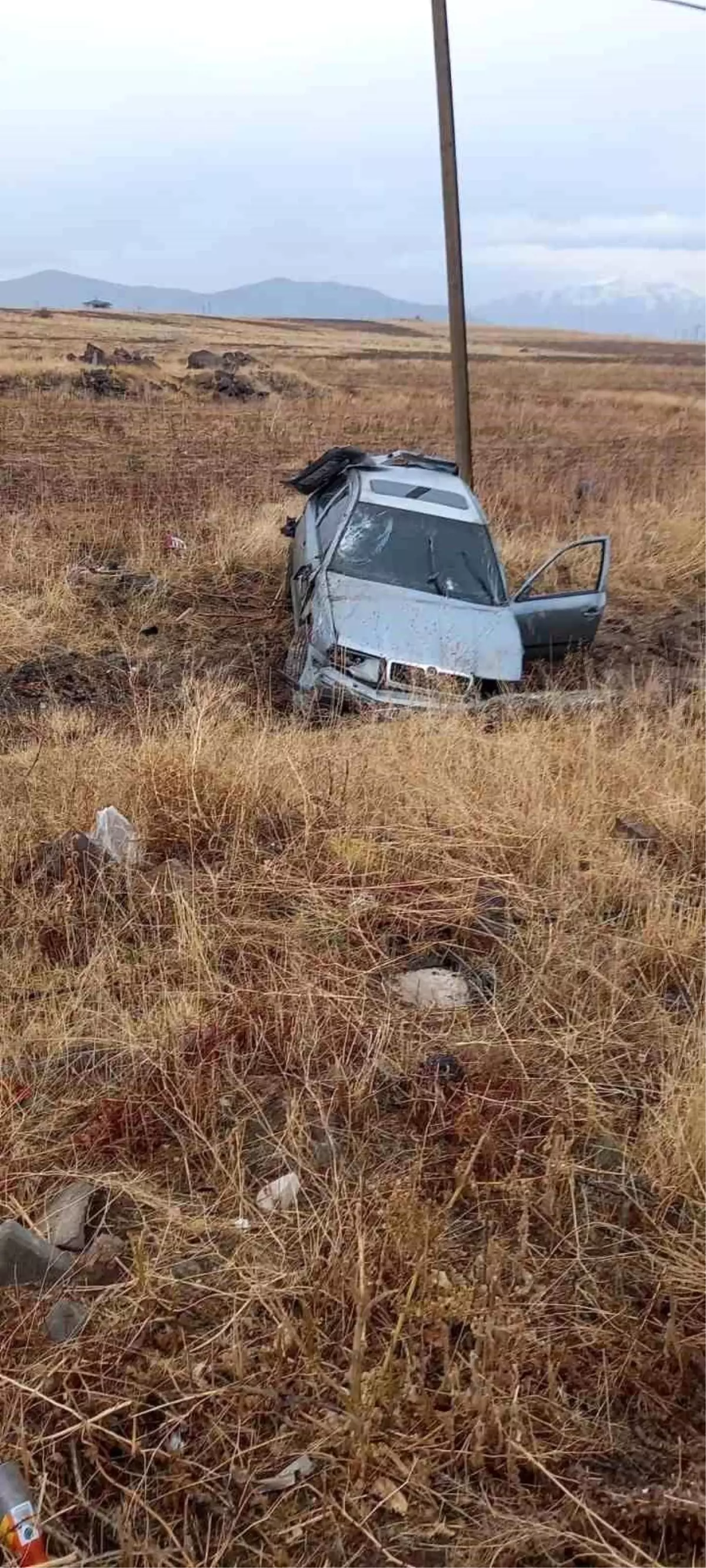 Kayseri'de Otomobil Araziye Uçtu: 1 Yaralı