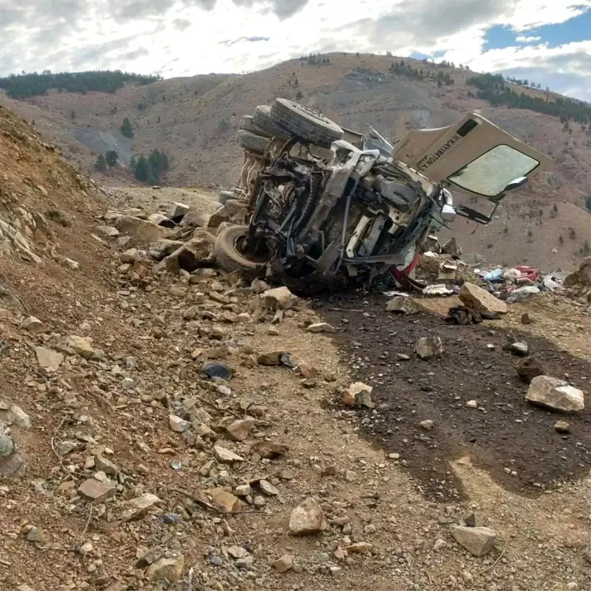 Kayseri'de Beton Mikseri Yuvarlandı: 1 Yaralı
