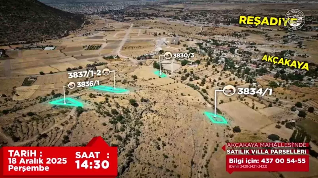 Akçakaya ve Endürlük'te 30 prestijli parsel ihaleyle satışta