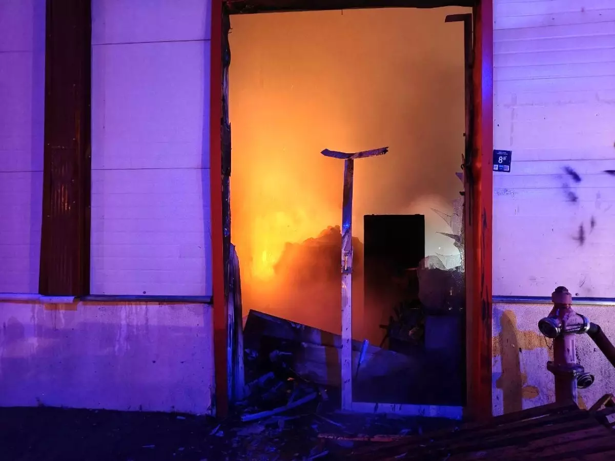 Kayseri'de Atölyede Yangın Çıktı