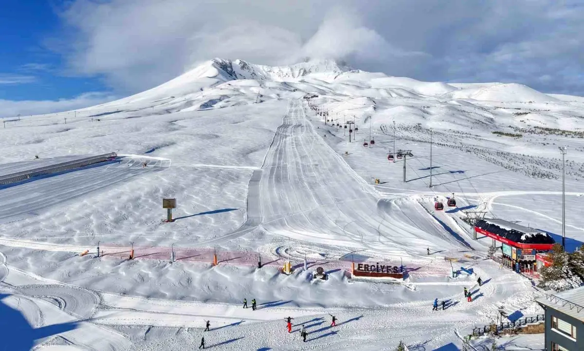 Erciyes'te Kartpostallık Kar Manzaraları