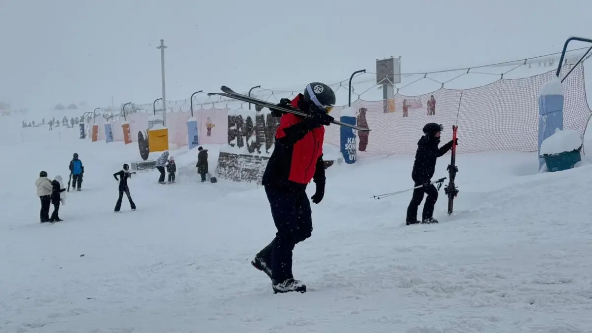 Erciyes Kayak Merkezi'nde Kar Kalınlığı 180 Santimetre