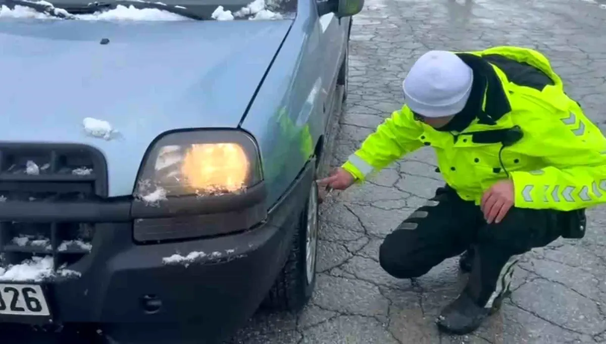 Kayseri'de Kış Lastiği Denetimi