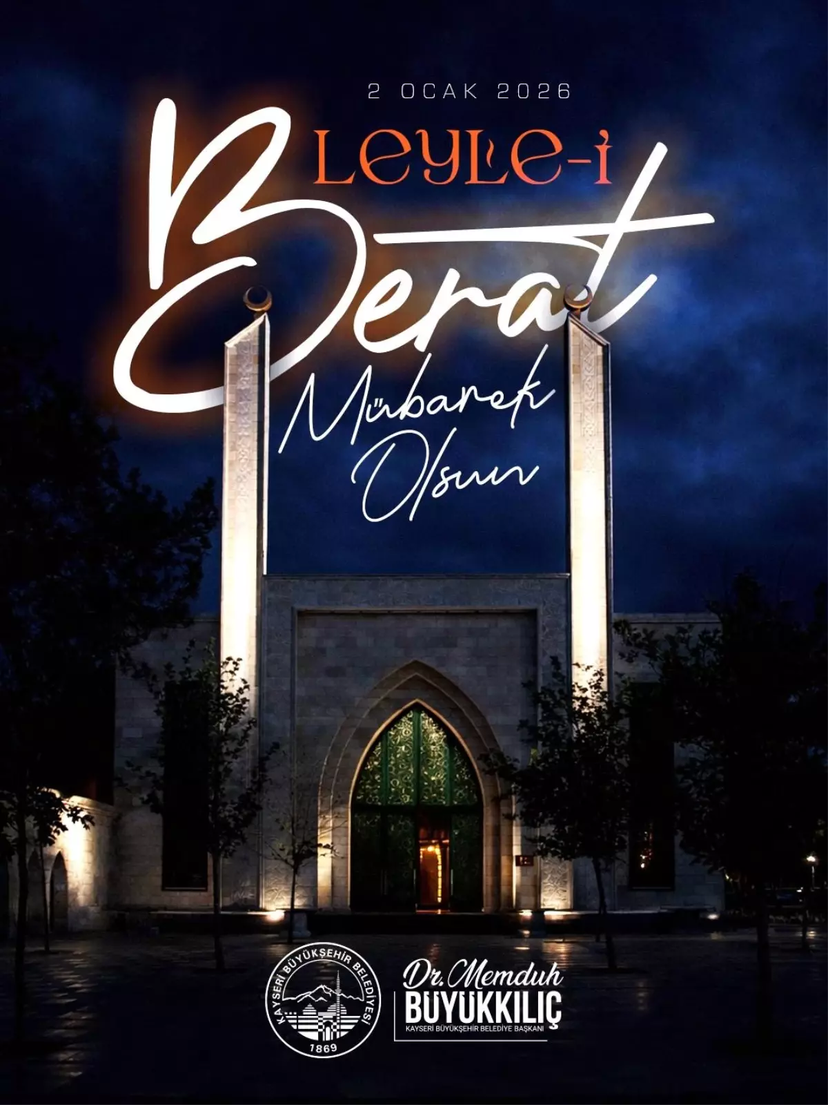 Başkan Büyükkılıç: 'Af ve rahmet kapıları açılan bu mübarek günün kıymetini bilmemiz'