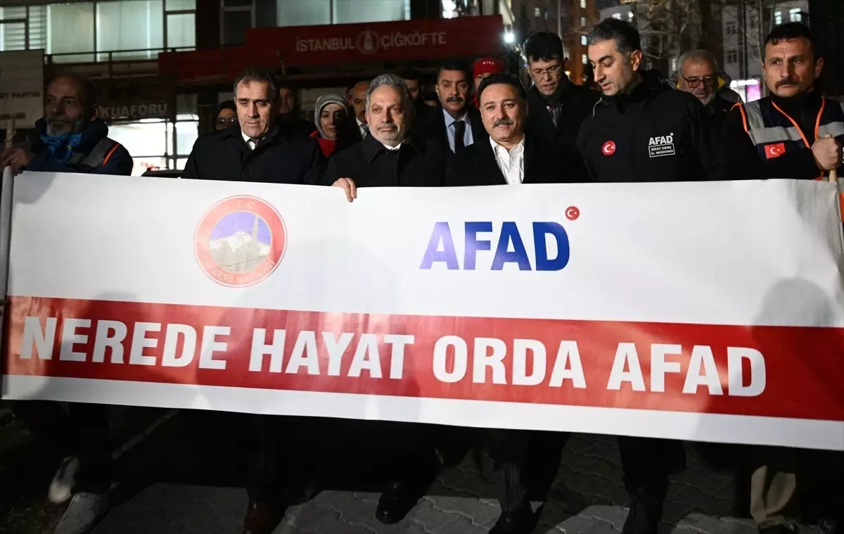 Kayseri'de Deprem Tatbikatı ve Sessiz Yürüyüş