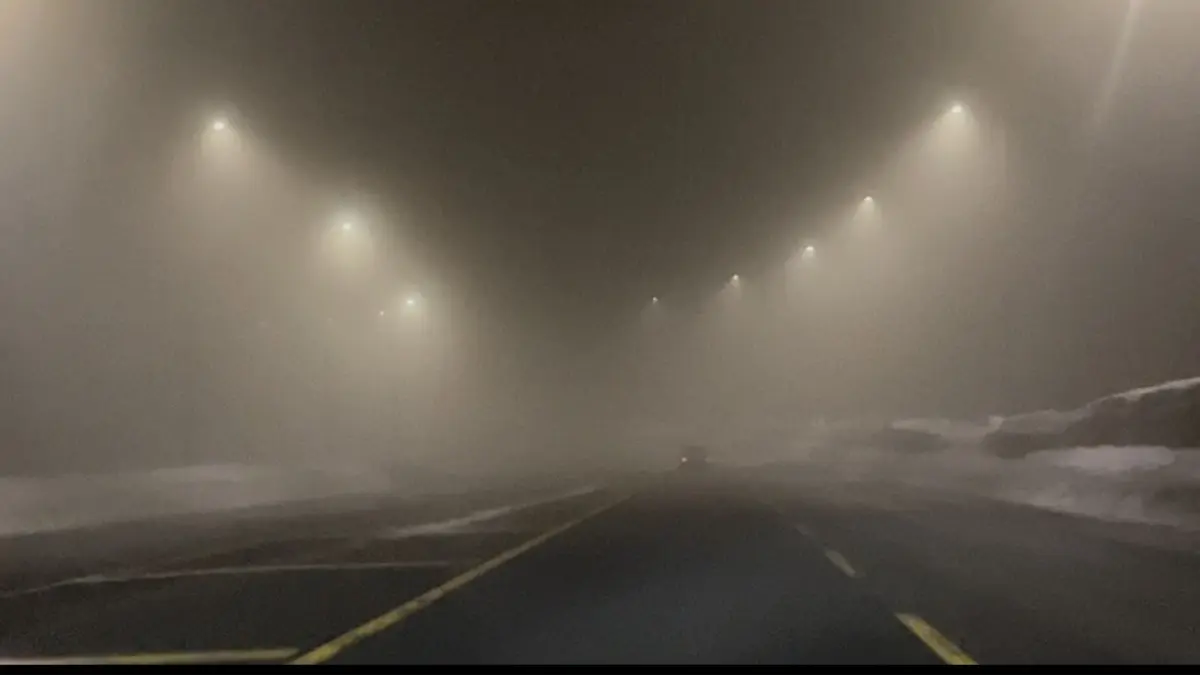 Erciyes'te Yoğun Sis Sürücüleri Zorladı