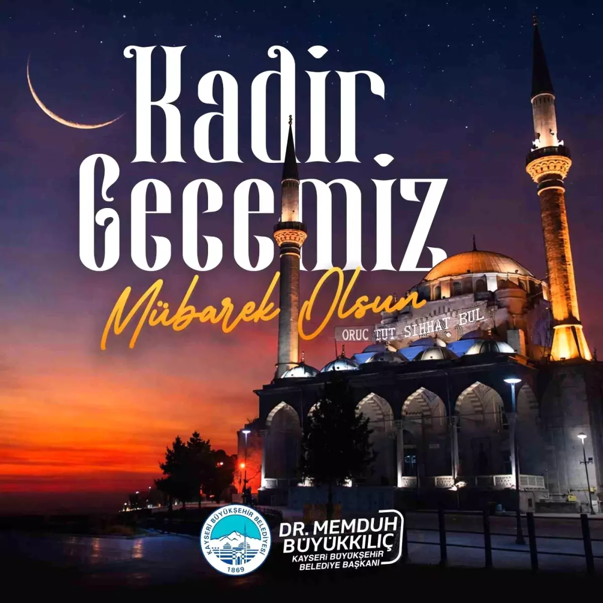 Başkan Büyükkılıç: 'Birlik, beraberlik ve dayanışmamız için dua edelim'