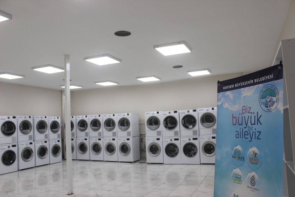 Kayseri'de Öğrencilere Ücretsiz Çamaşır Hizmeti